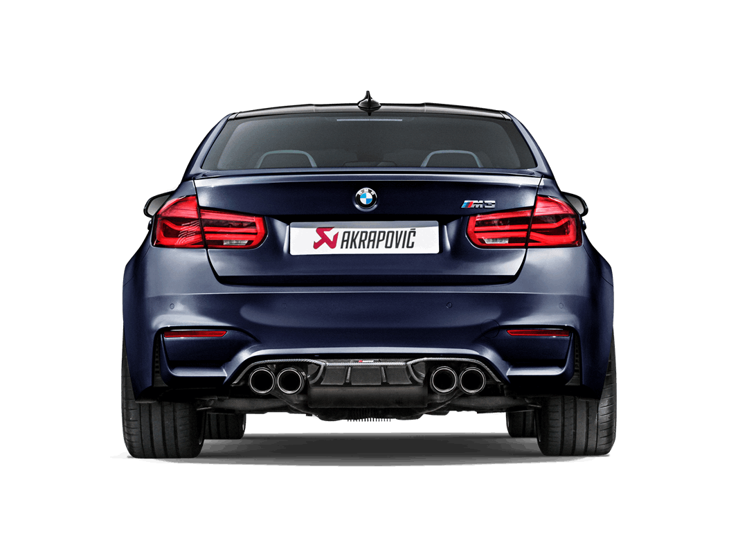 Akrapovic Rear Carbon Fibre Diffuser - High Gloss für BMW M3 / M4 (F80 - F82 - F83)