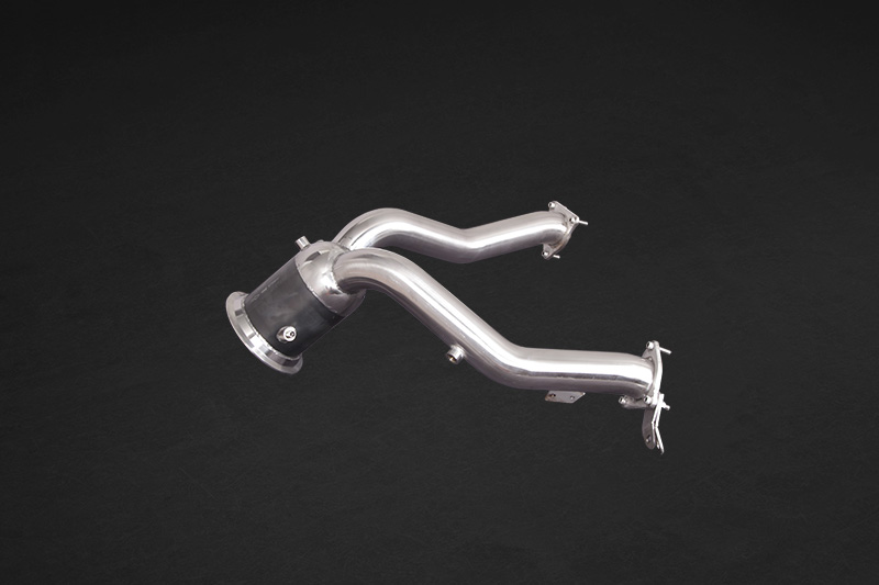 Capristo Downpipe Ohne Gutachten mit 250 Zellen Kats für Porsche Macan 95B ab BJ12/2018