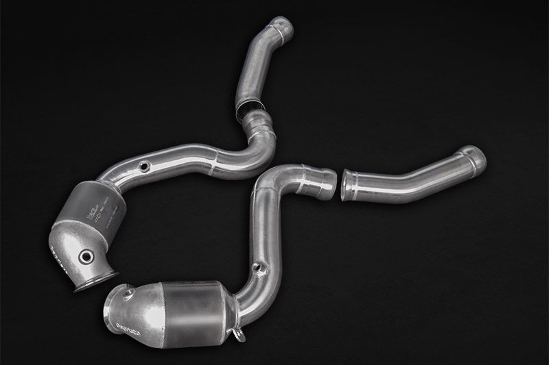 Capristo Downpipe ohne Gutachten für Mercedes-Benz W205 C63 ohne OPF