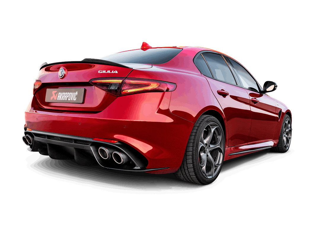 Akrapovic Slip-On Line (Titanium) für Alfa Romeo Giulia Quadrifoglio